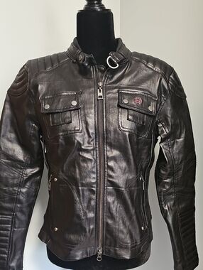 Harley-Davidson Black Label Quilted Coated Riding Jacket
